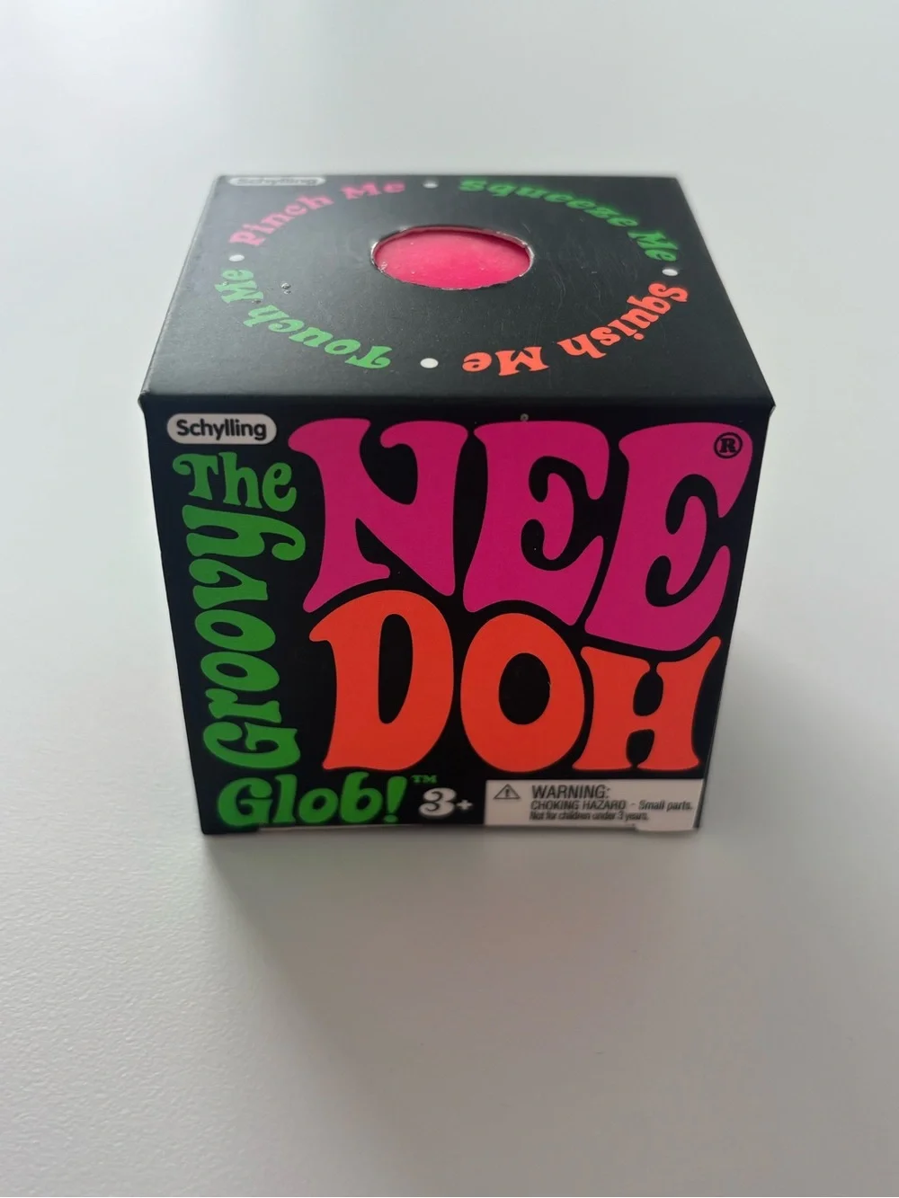 Schylling Groovy NeeDoh Glob! Pink Sensory Squeeze Toy